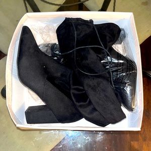 Heeled thigh high boots